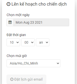 đặt Lịch Gửi Email
