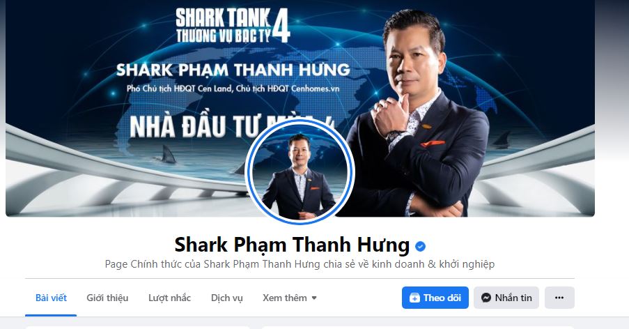 Học xây dựng thương hiệu cá nhân trên Facebook từ Shark Phạm Thanh Hưng