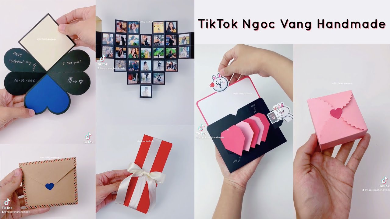 TikTok Ngoc Vang giới thiệu một số món quà handmade xinh xắn, dễ làm